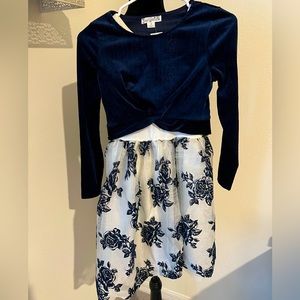 Knit Works Babydoll Dress with Popover Top and Necklace